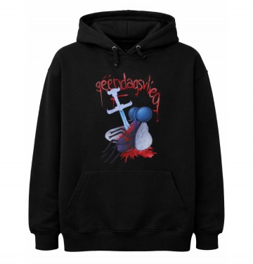 Geendagsvlieg zwart hoodie