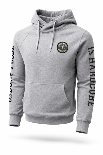 Hoodie hardcore sleeve   grey