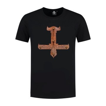 Op shirt rust logo blackfront