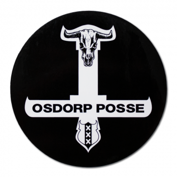 Osdorp posse sticker logo zwart
