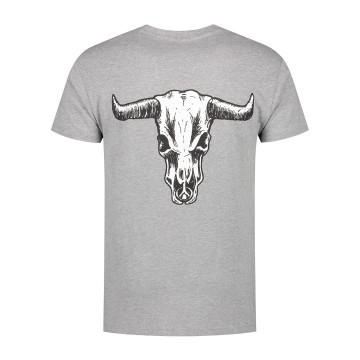 T-shirt - Classic logo Grey Melange back