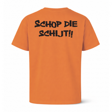 T shirt oranje back